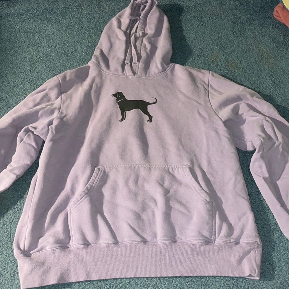 The Black Dog large purple hoodie